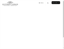 Tablet Screenshot of leithen-lodge.co.uk